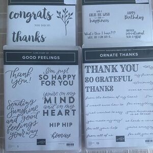 Stampin ‘Up stamp set bundle - four sets!